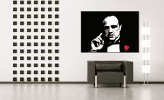 Ročno poslikana slika POP ART THE GODFATHER VITO CORLEONE 70x100 cm