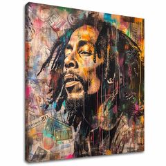 Slika BOB MARLEY - Reggae artist | 100 % izvirni akril poslikan