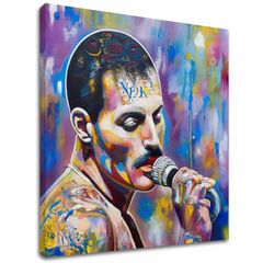 Slika FREDDIE MERCURY - Legenda v središču pozornosti | 100 % izvirni akril poslikan