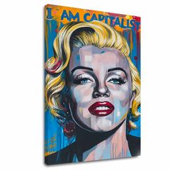 Slika MARILYN MONROE - Capitalist charm | 100 % izvirni akril poslikan