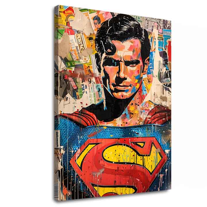 Slika Superman: Pop Icon | Akrilne podrobnosti 60x90 cm