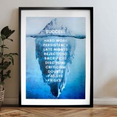Stenski plakat z EXTRA učinkom - Ledena gora uspeha